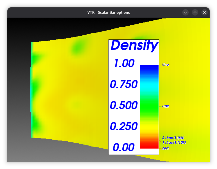 Vertical Scalar Bar with Vertical Title Separation